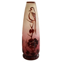 Vase, "Le verre français" France, 20th century