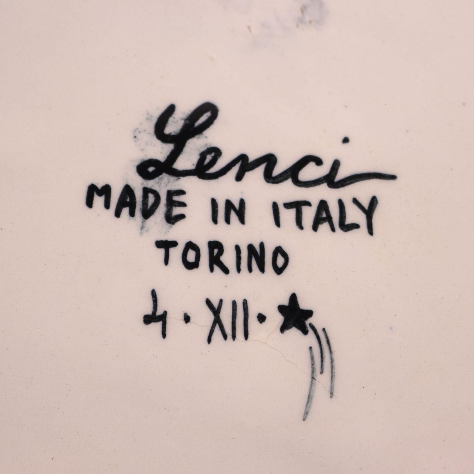 Vase Lenci Ceramic Turin, Italy, 1930s In Good Condition In Milano, IT