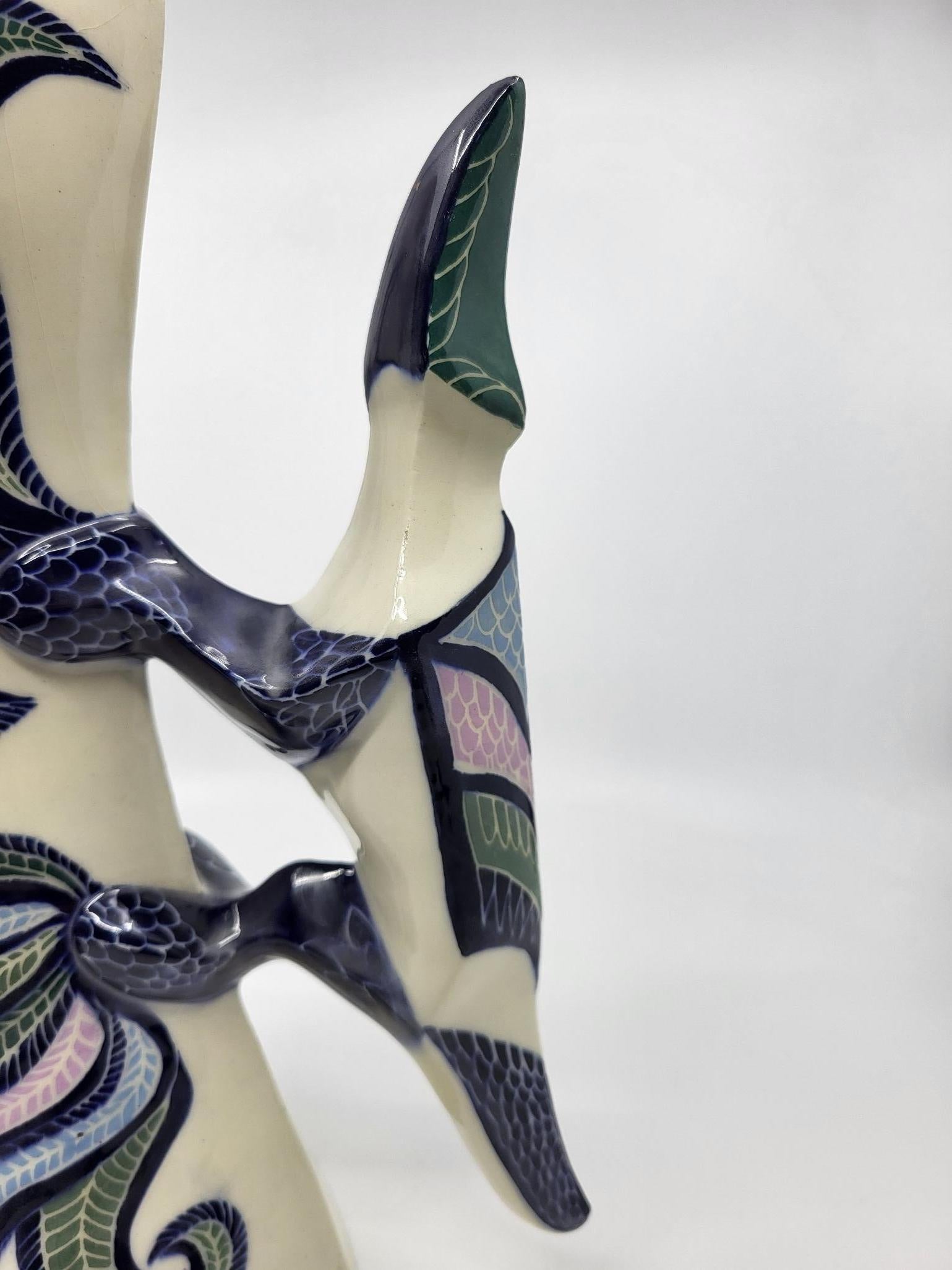 Vase Lézard Gabrielle Mackiewicz aus französischem Céramique 1970 im Angebot 6