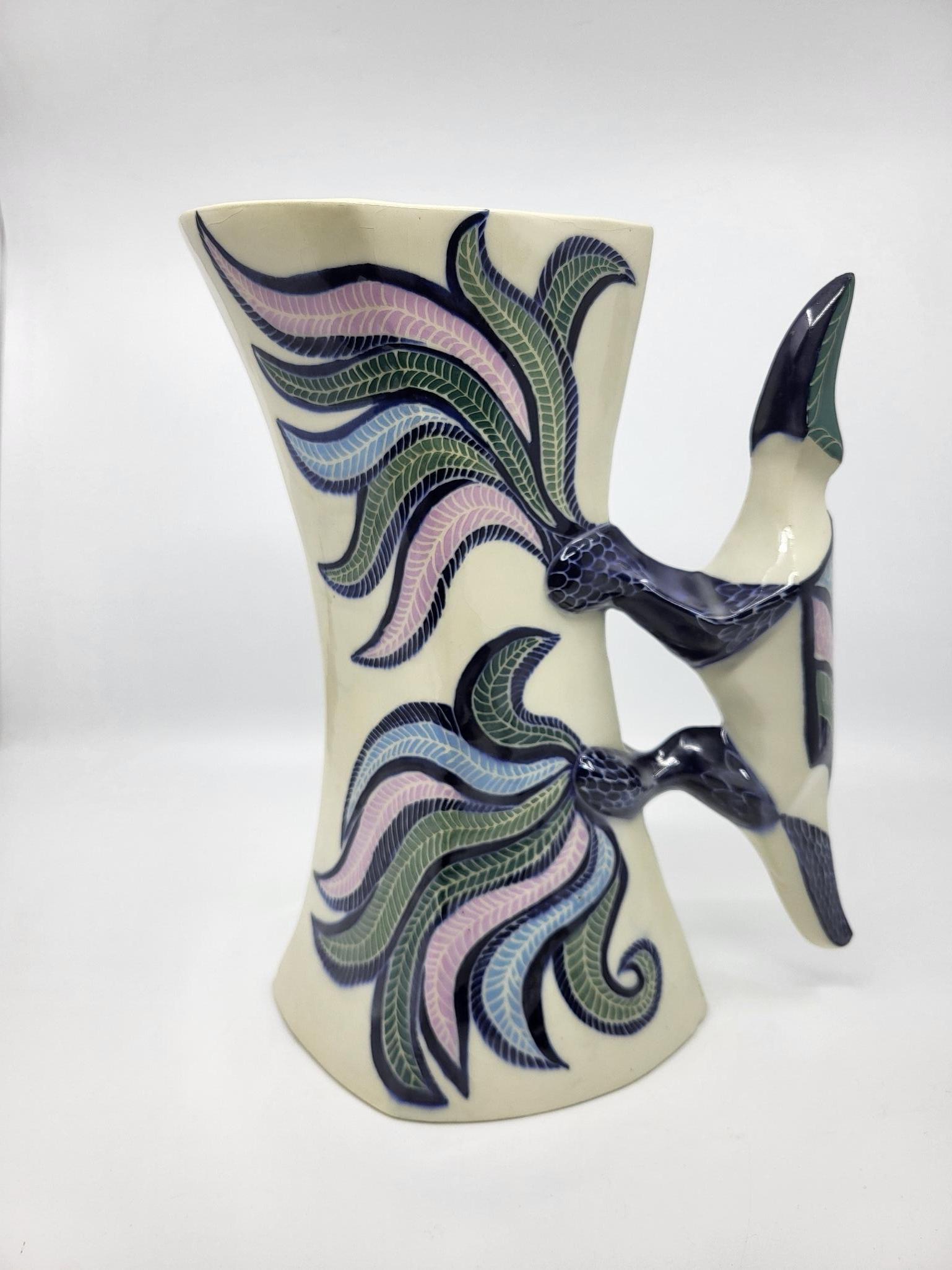 Vase Lézard Gabrielle Mackiewicz aus französischem Céramique 1970 (Moderne der Mitte des Jahrhunderts) im Angebot