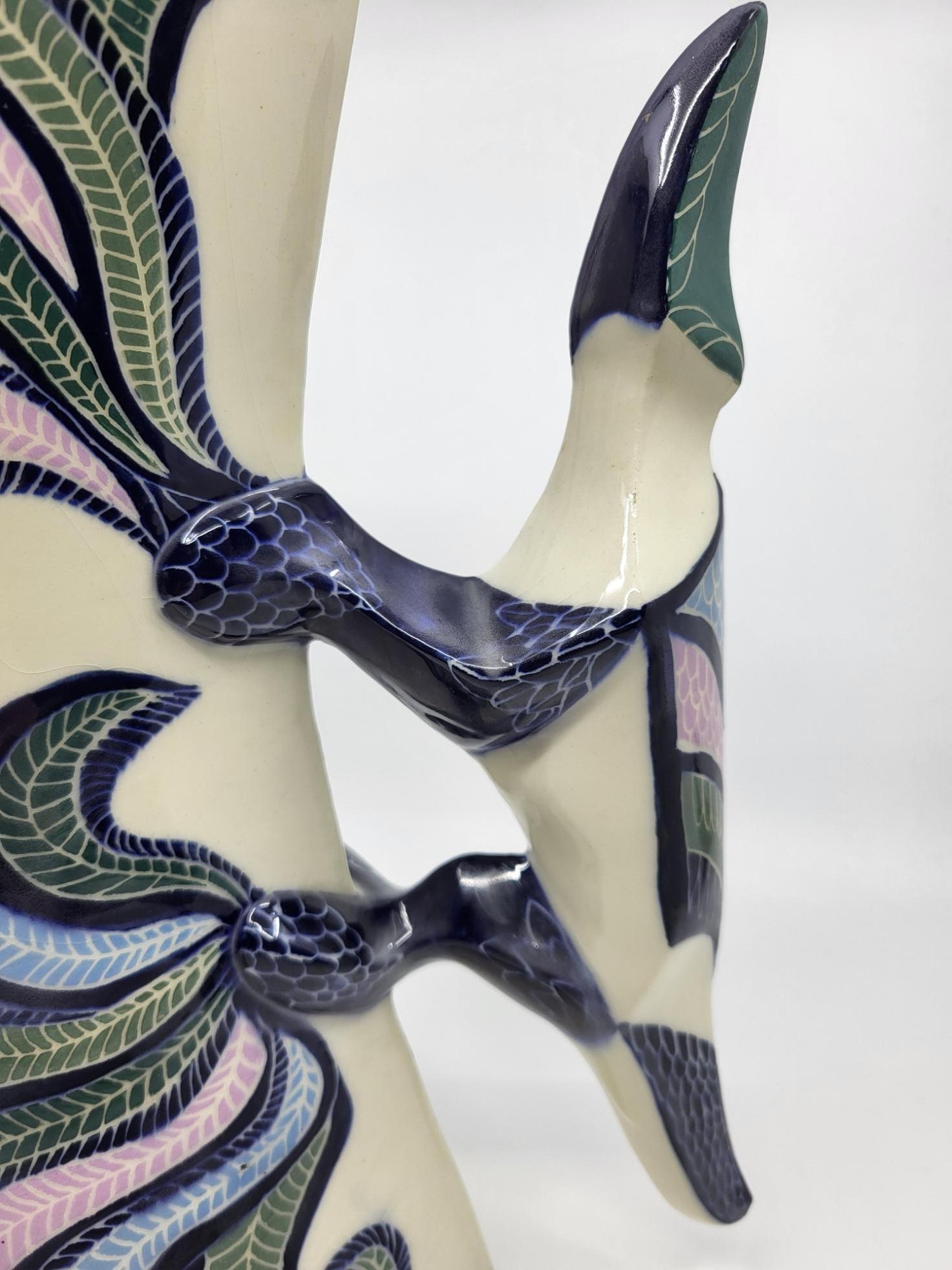Vase Lézard Gabrielle Mackiewicz aus französischem Céramique 1970 (Französisch) im Angebot