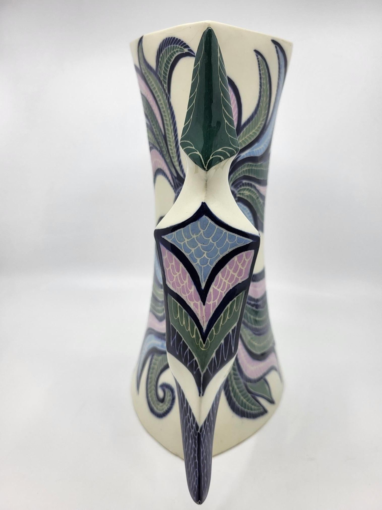 Vase Lézard Gabrielle Mackiewicz aus französischem Céramique 1970 (20. Jahrhundert) im Angebot