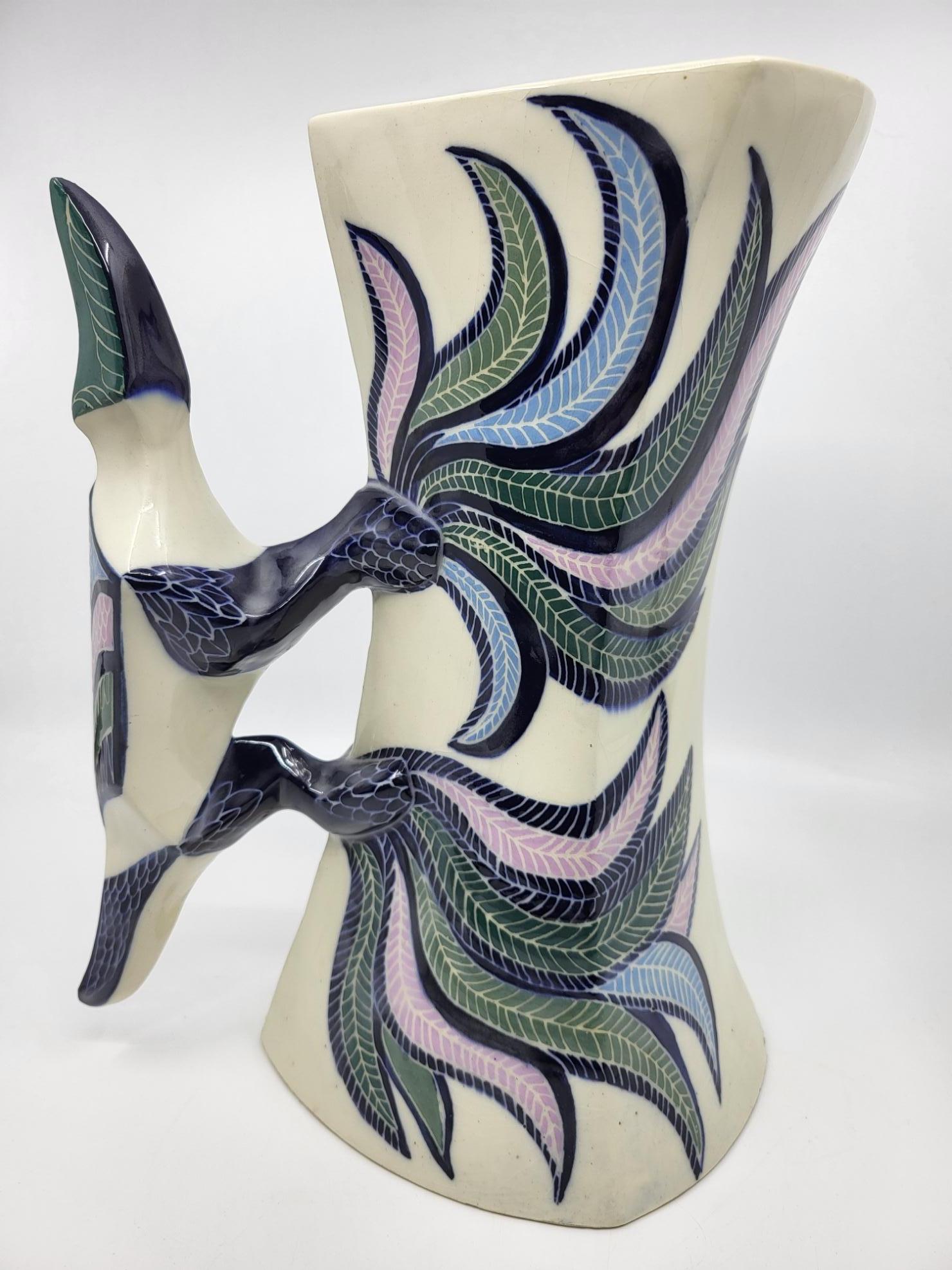 Vase Lézard Gabrielle Mackiewicz aus französischem Céramique 1970 (Keramik) im Angebot
