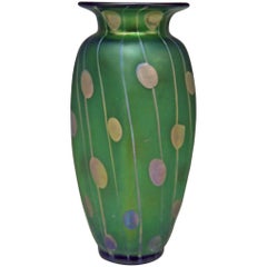 Vase Loetz Bohemia Art Nouveau Decor Spots and Stripes Kolo Moser, circa 1900