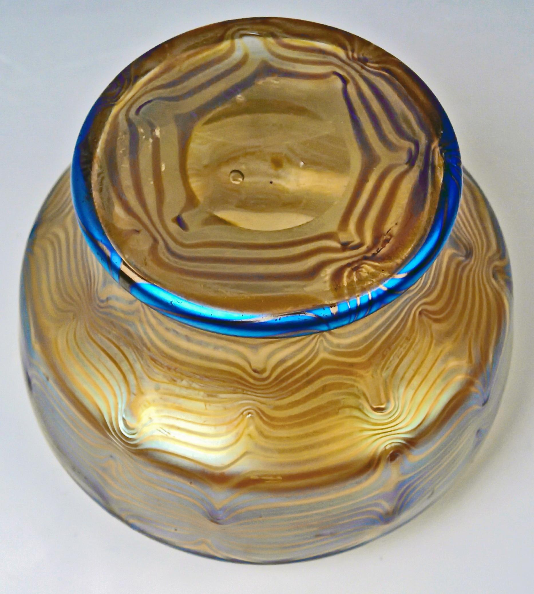 Glass Vase Loetz Widow Klostermuehle Bohemia Art Nouveau 1900 Phaenomen Genre 85/3780  For Sale