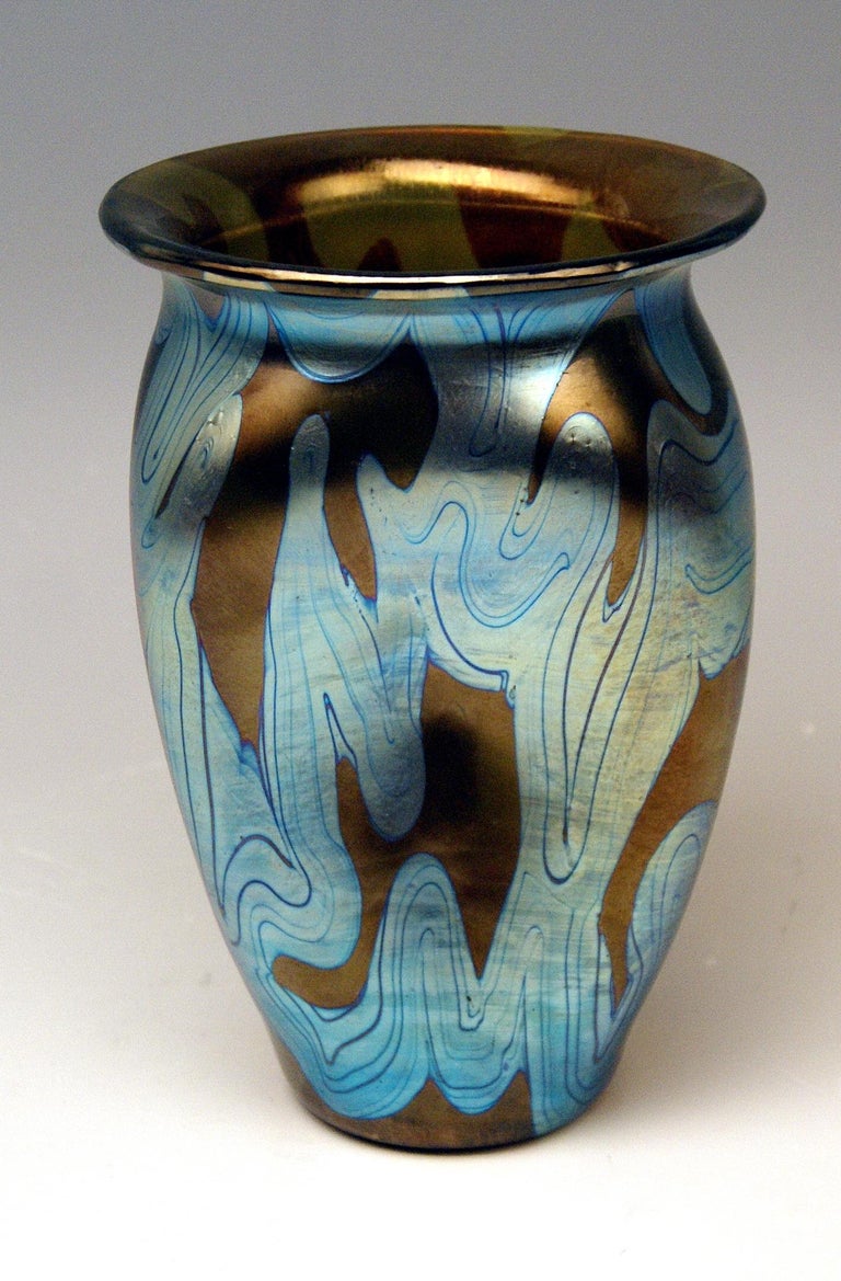 Vase Loetz Widow Klostermuehle Signed Bohemia Art Nouveau 1900 PG 7773 / 29 In Excellent Condition For Sale In Vienna, AT