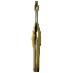 Vase Madam, in Resin, Gold Leaf or Silver Leaf finish, Made in Italy