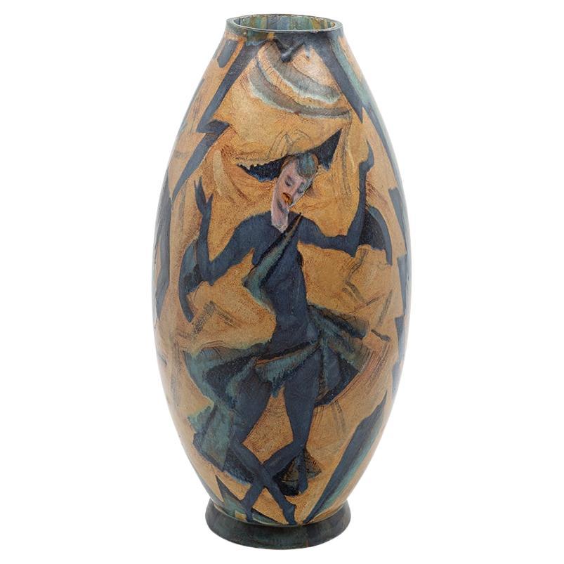Vase Max Snischek attr. Keramos Autriche vers 1925