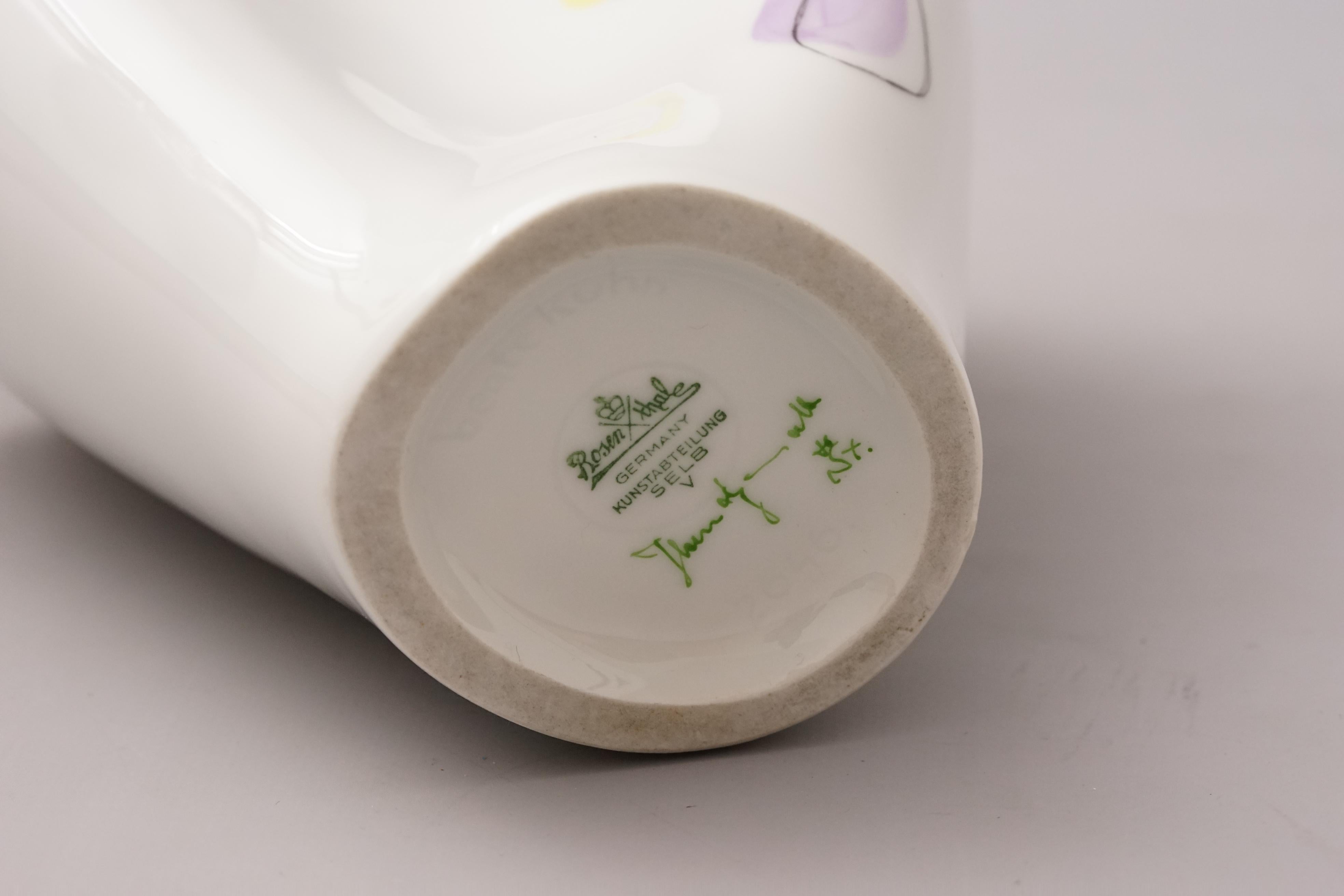 Jarrón Modelo 2646 de Beate Kuhn para Rosenthal, años 50 en venta 5