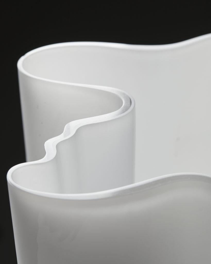 Opaline Glass Vase, “Model 3031” Designed by Alvar Aalto, Finland, 1950s