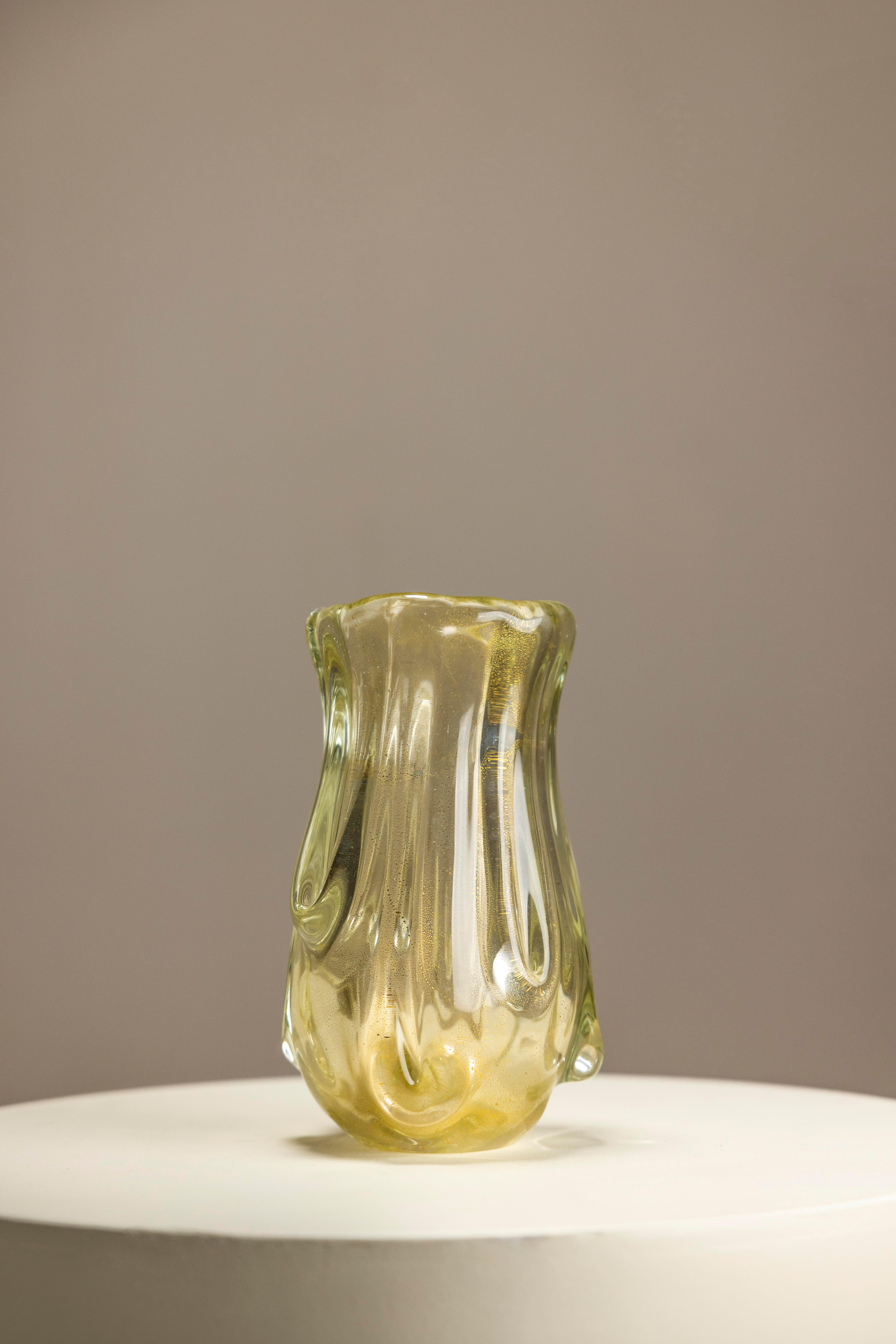 Italiano Vaso Model 3627 in Topazio Oro, Induto da Flavio Poli, Italia 1937 in vendita