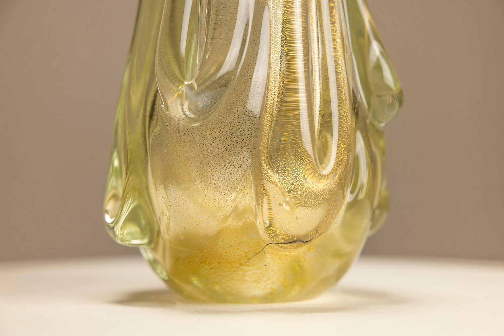 Vaso Model 3627 in Topazio Oro, Induto da Flavio Poli, Italia 1937 in vendita 2