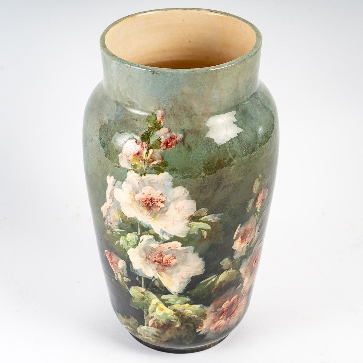 Art nouveau Vase Montigny Sur Loing, 1900, Art Nouveau