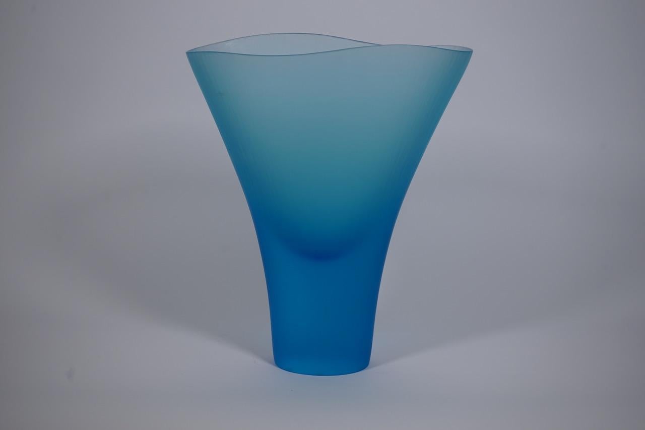 Italian Vase Murano Glass by Tobia Scarpa and L. Diaz De Santillana for Venini