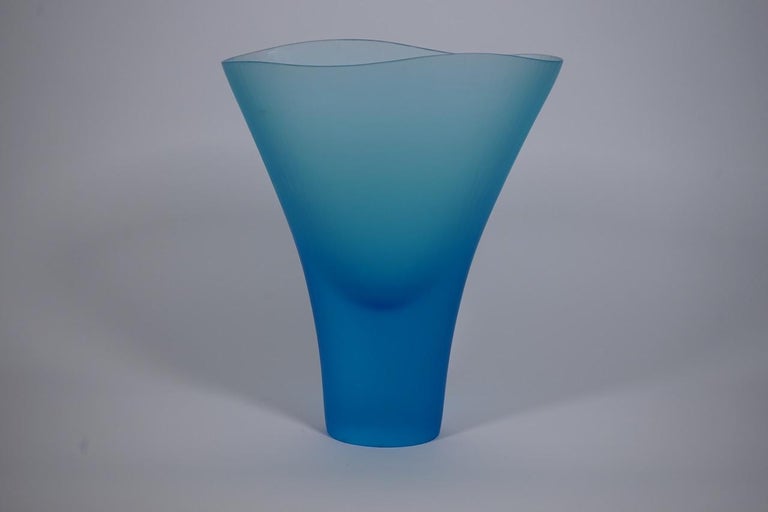 Italian Vase Murano Glass by Tobia Scarpa and L. Diaz De Santillana for Venini For Sale