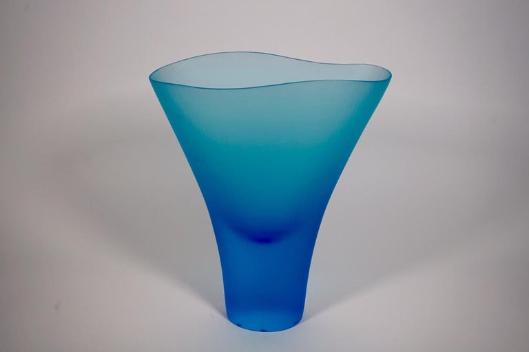 Contemporary Vase Murano Glass by Tobia Scarpa and L. Diaz De Santillana for Venini For Sale
