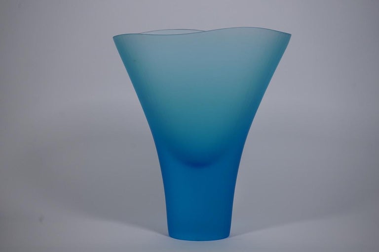 Vase Murano Glass by Tobia Scarpa and L. Diaz De Santillana for Venini For Sale 1