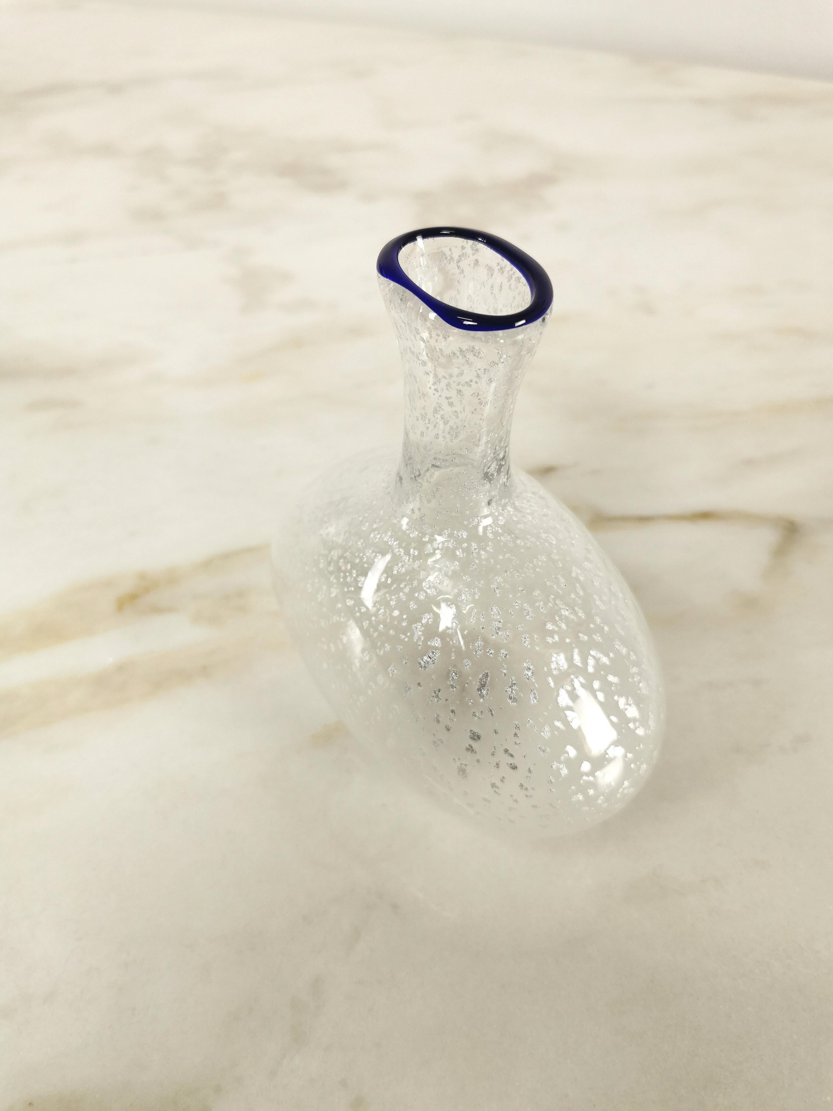 Mid-Century Modern Vase Murano Glass Decorative Object Midcentury Italian Design 1970s For Sale