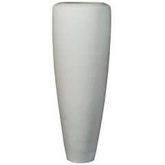 Vaso Obice Big in ceramica, bianco lucido, Italia