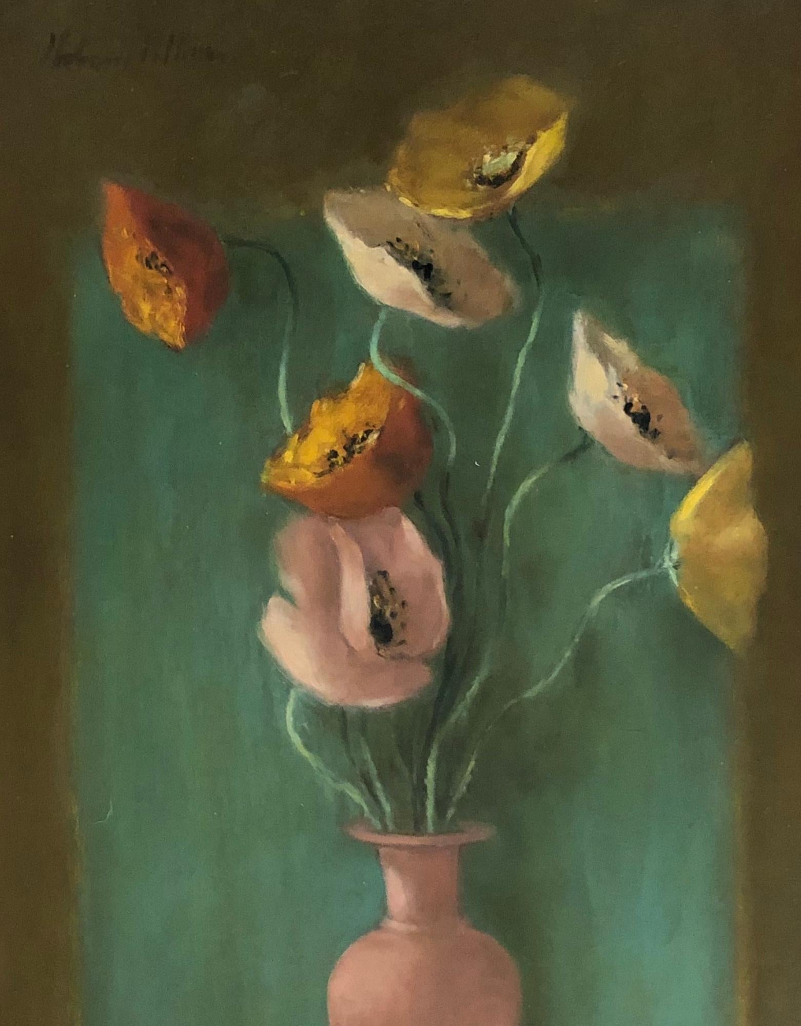 „Vase of Flowers“ von Hobson Pittman (Arts and Crafts) im Angebot