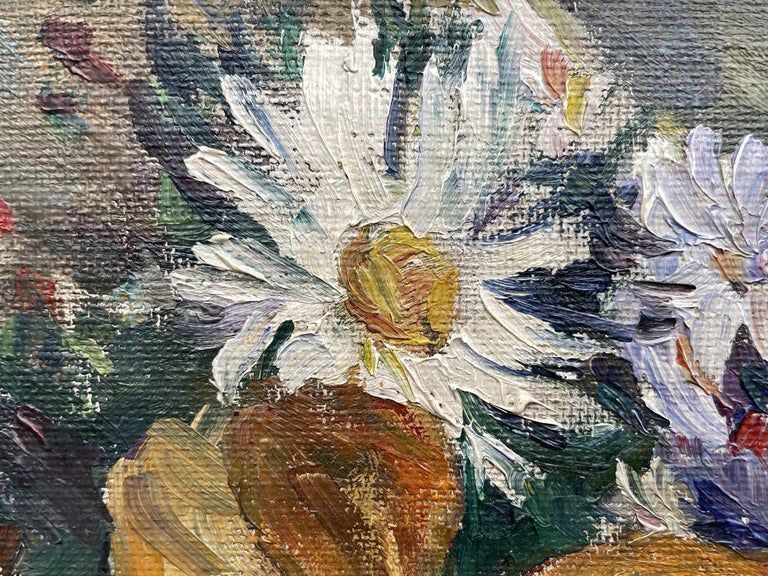 Vase of Flowers with Fruit Oil Painting, Fitger Hermann For Sale at 1stDibs