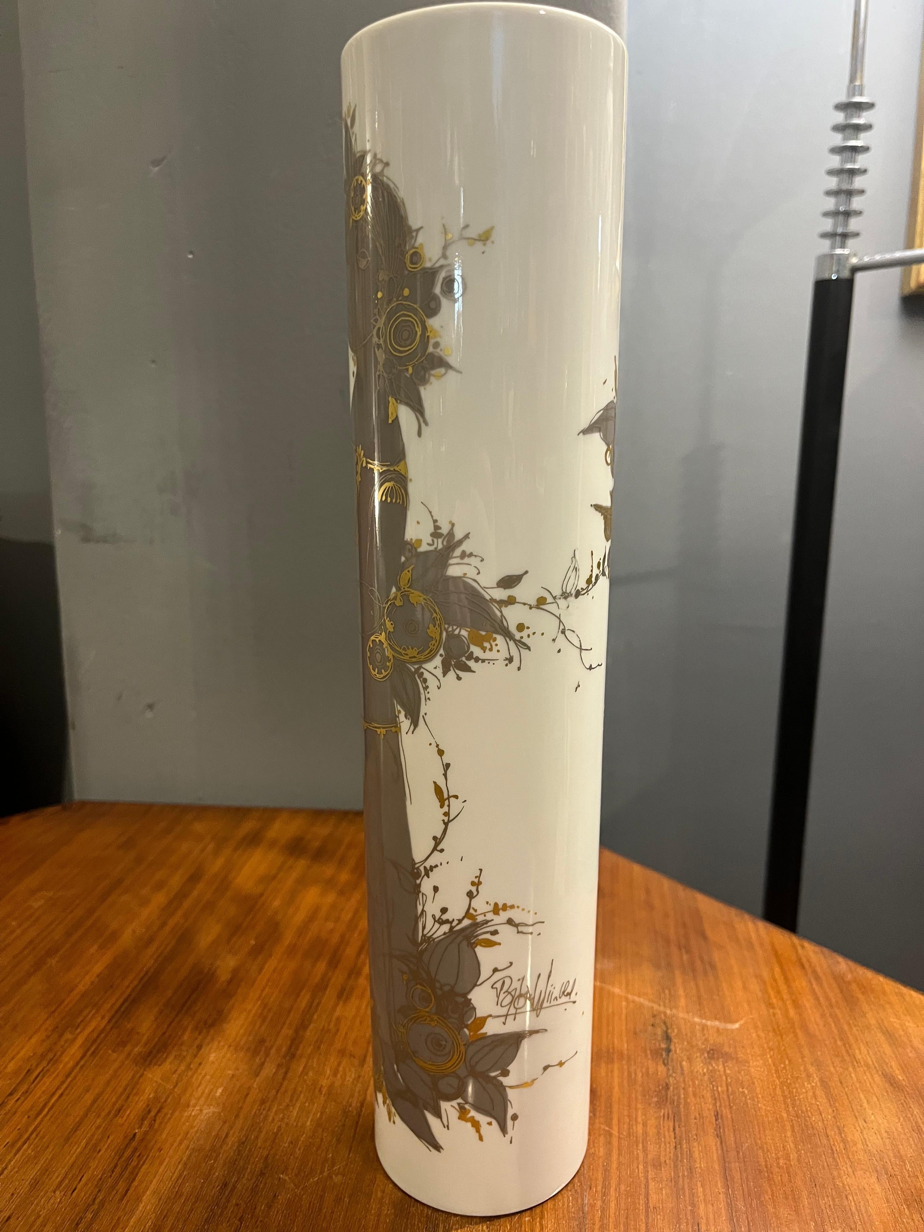 German vase of the 60 Bjorn Wiinblad for Rosenthal in vendita