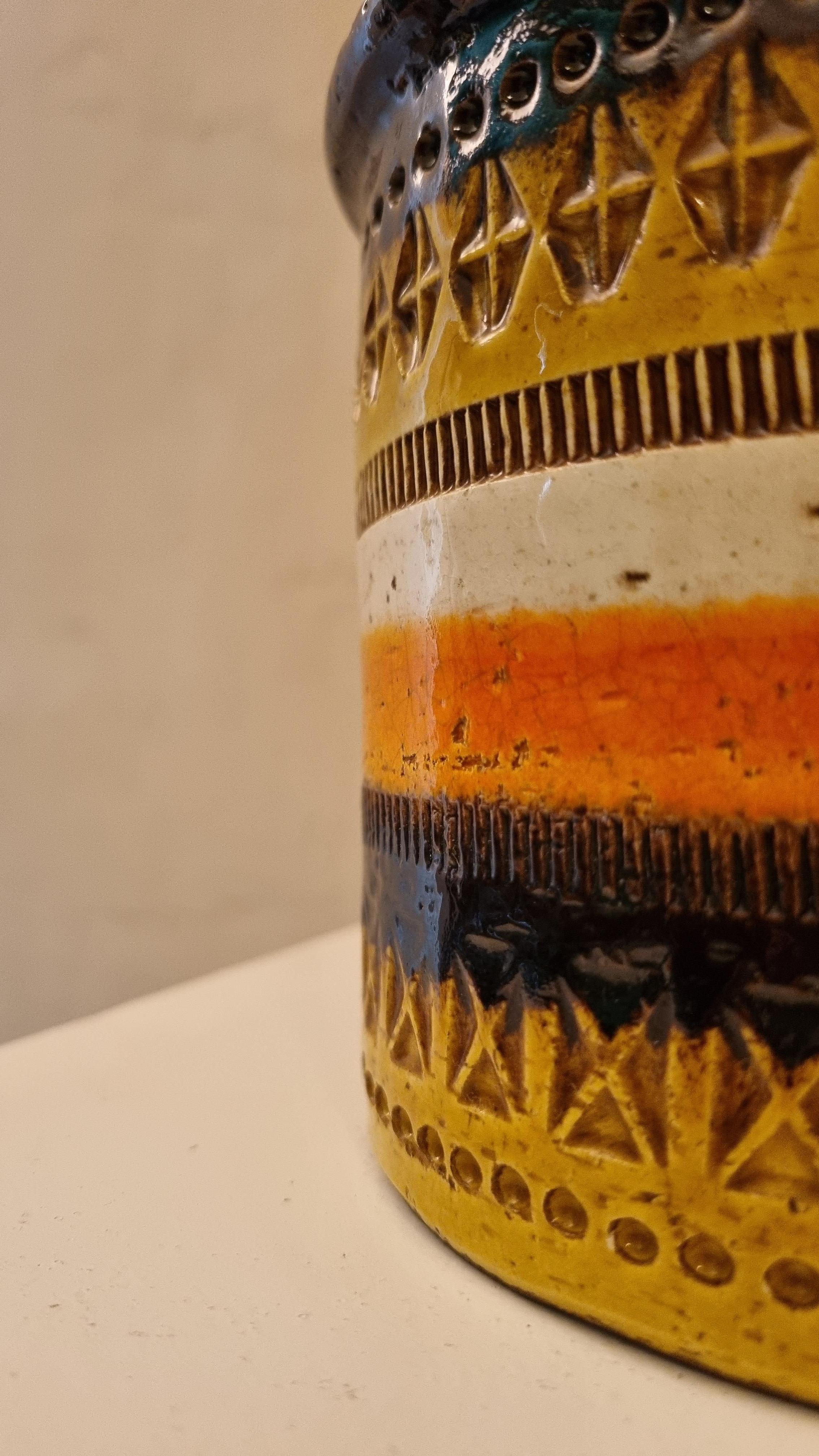 Vase aus der Rimini-Serie von Aldo Londi für  Bitossi Keramiken, 1970 (Italian) im Angebot