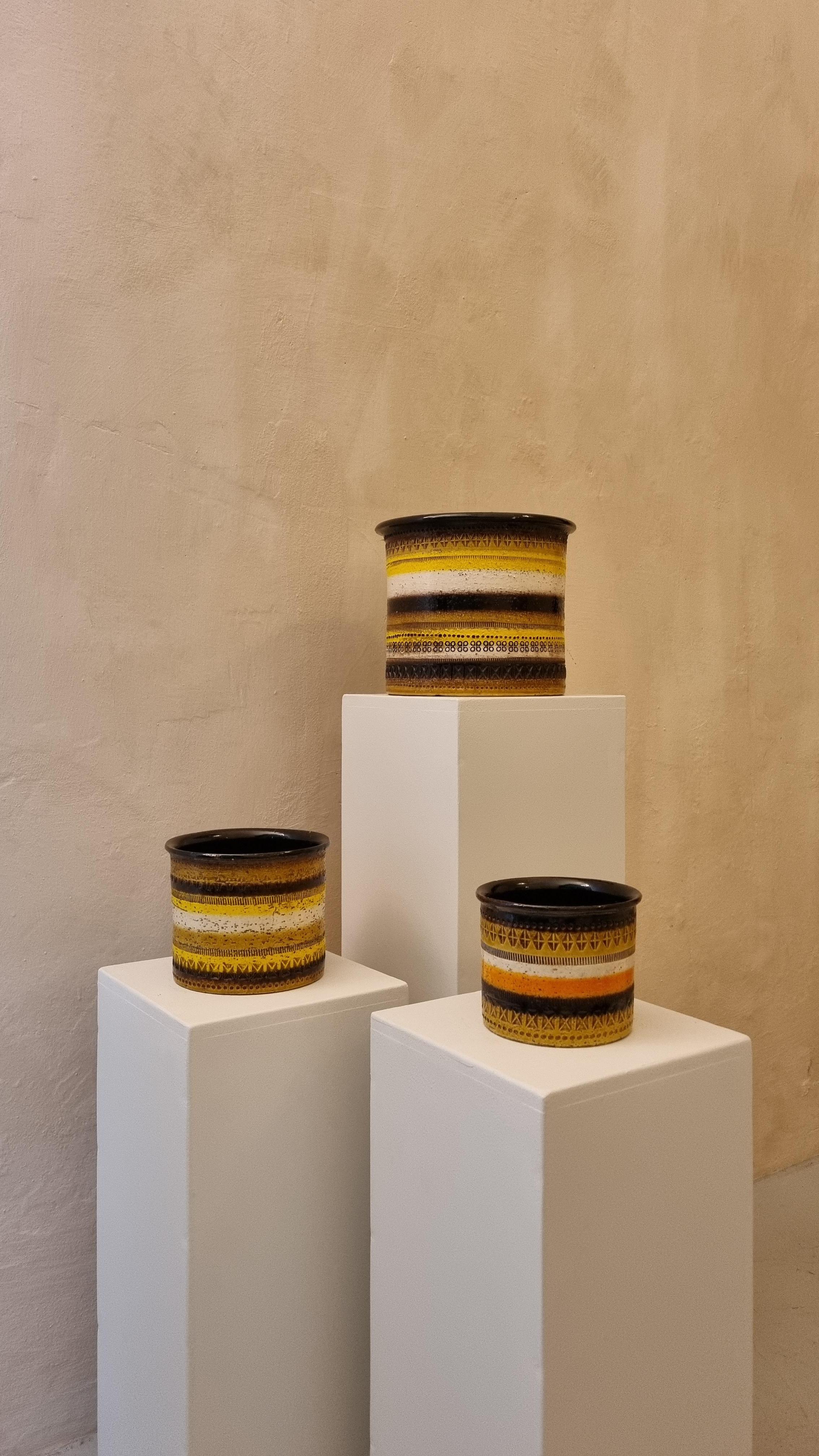 Vase aus der Rimini-Serie von Aldo Londi für  Bitossi Keramiken, 1970 im Zustand „Hervorragend“ im Angebot in Arezzo, Italy