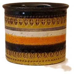 Vintage Vase of the Rimini series by Aldo Londi for  Bitossi Ceramics , 1970