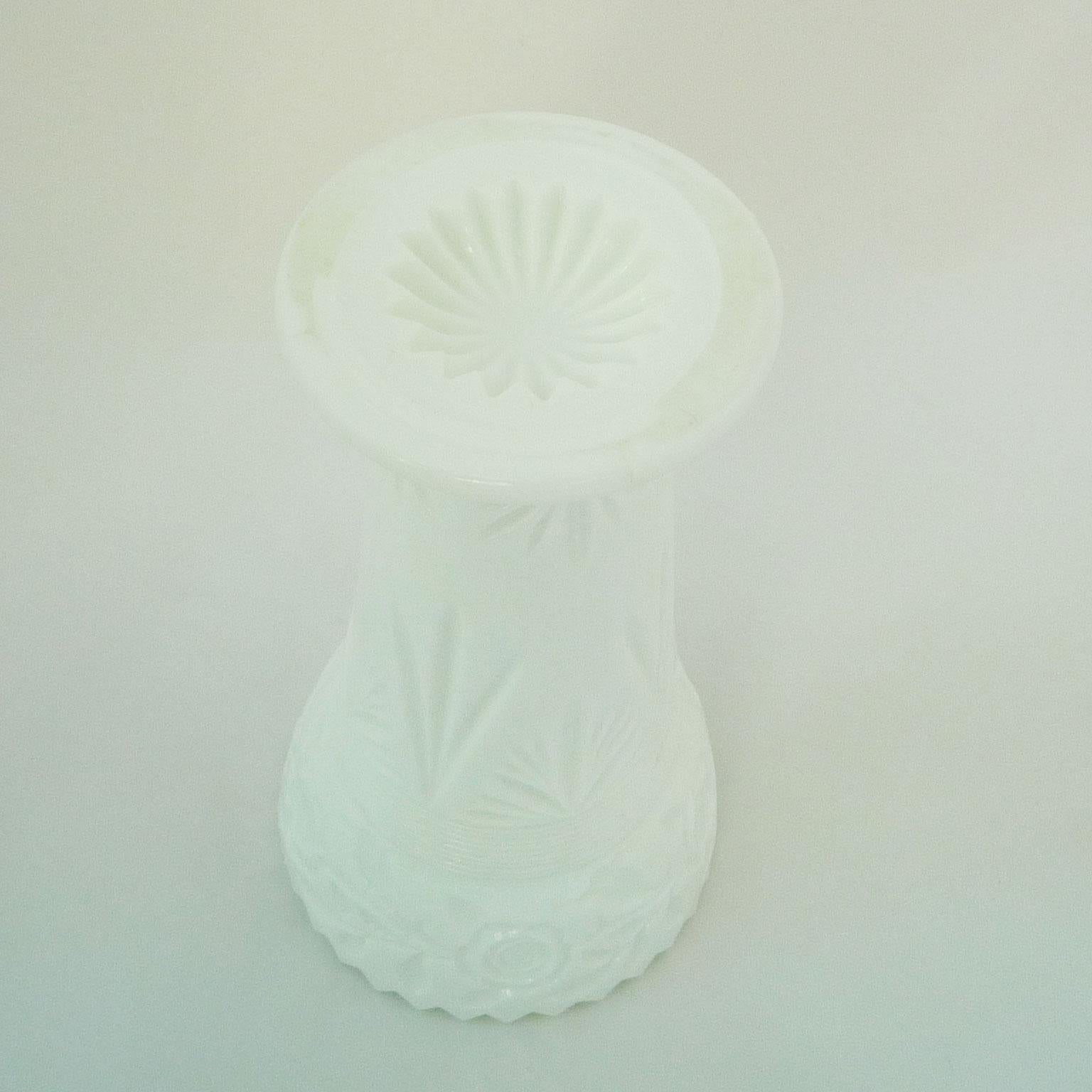 Vase Opal Glass Art Nouveau For Sale 2