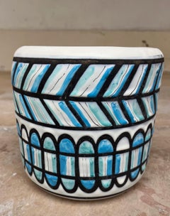Vaso o cachepot in ceramica smaltata, Roger Capron, Vallauris, anni '50