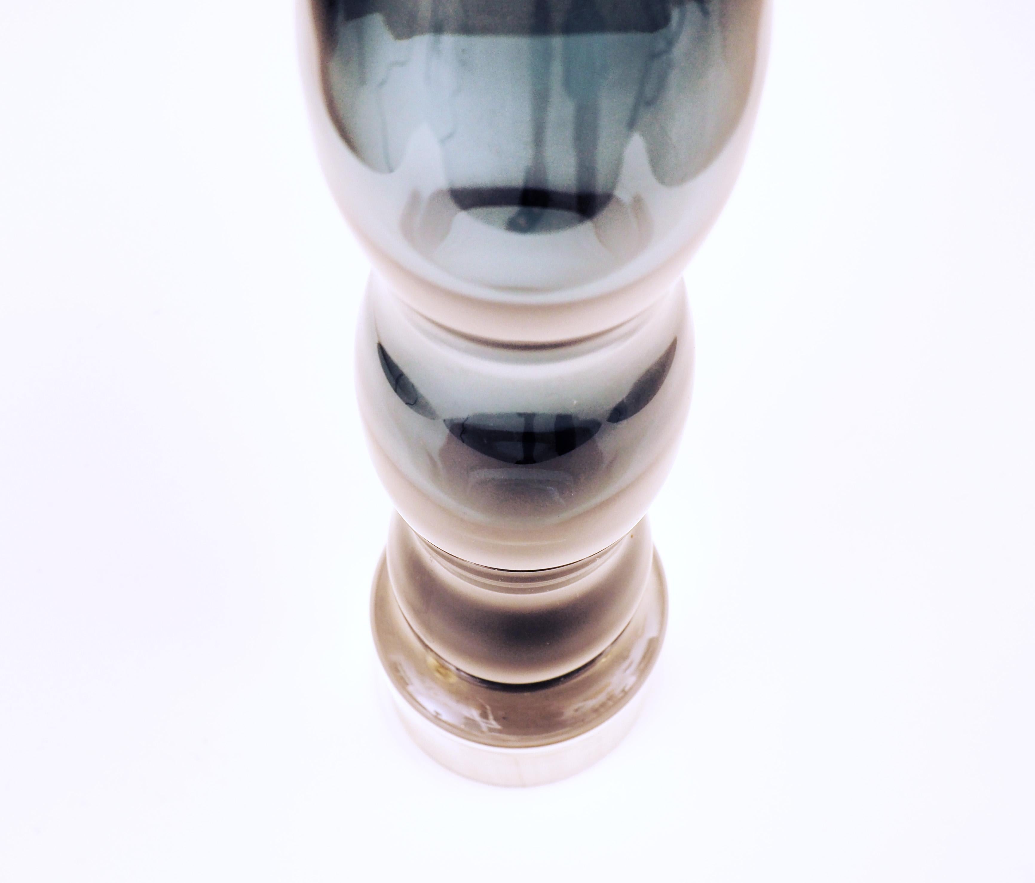 Scandinavian Modern Vase or Sculpture by Matz Borgström, Orrefors, Sweden For Sale