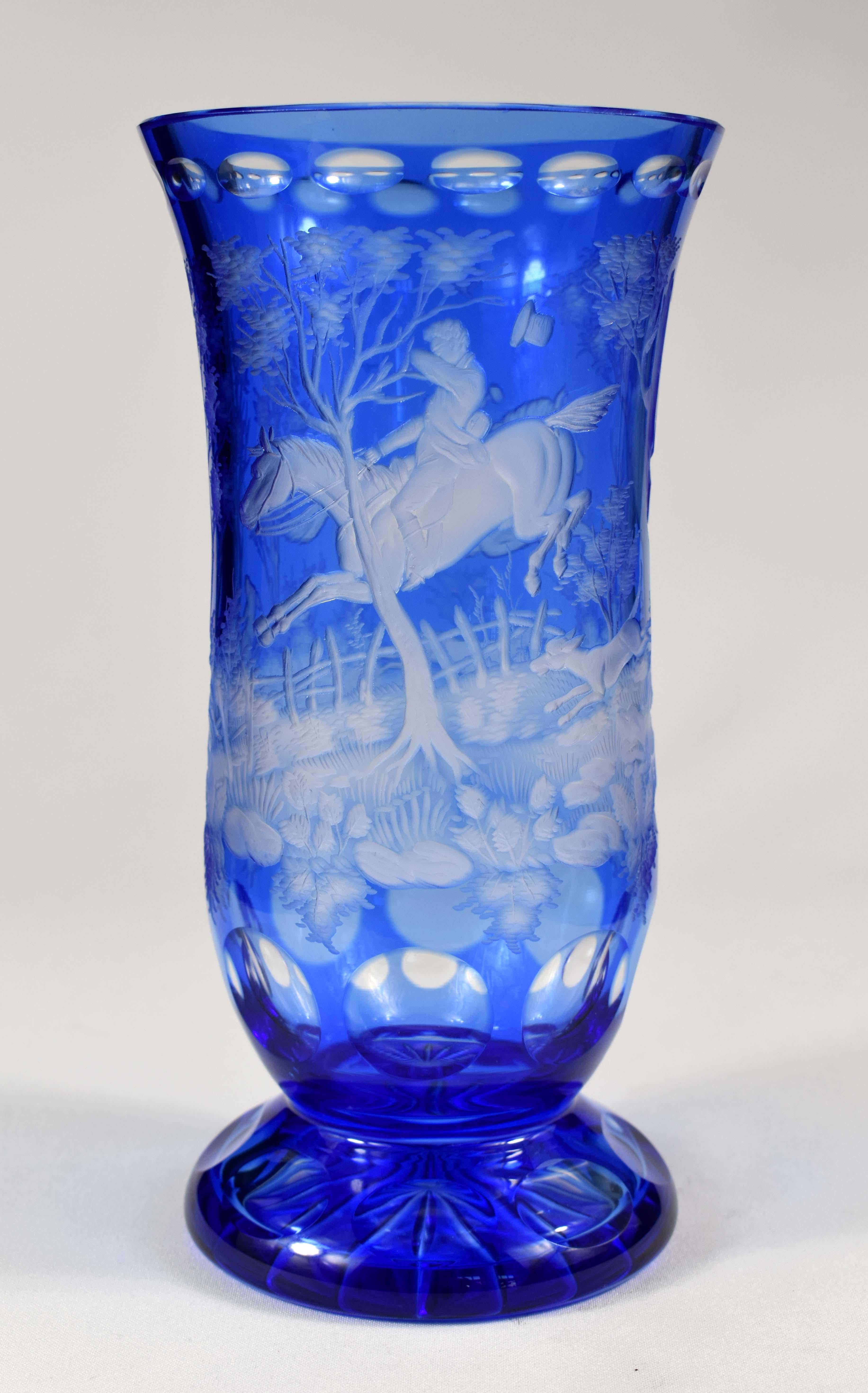 bohemian glass vase
