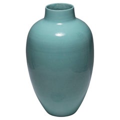 Ovoid ceramic vase by Henri Chaumeil, 1930s