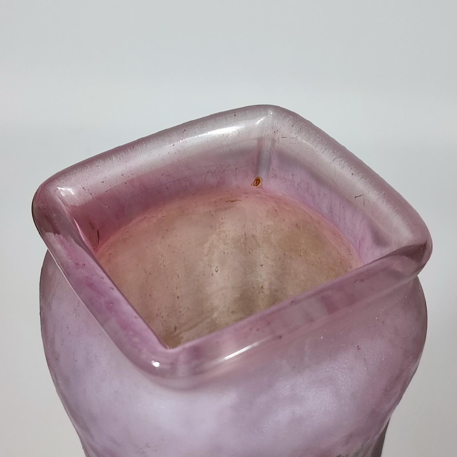 Vase Paysage de Verre - Frühlingslandschaft von Daum Nancy, frühe 1900er Jahre (20. Jahrhundert) im Angebot