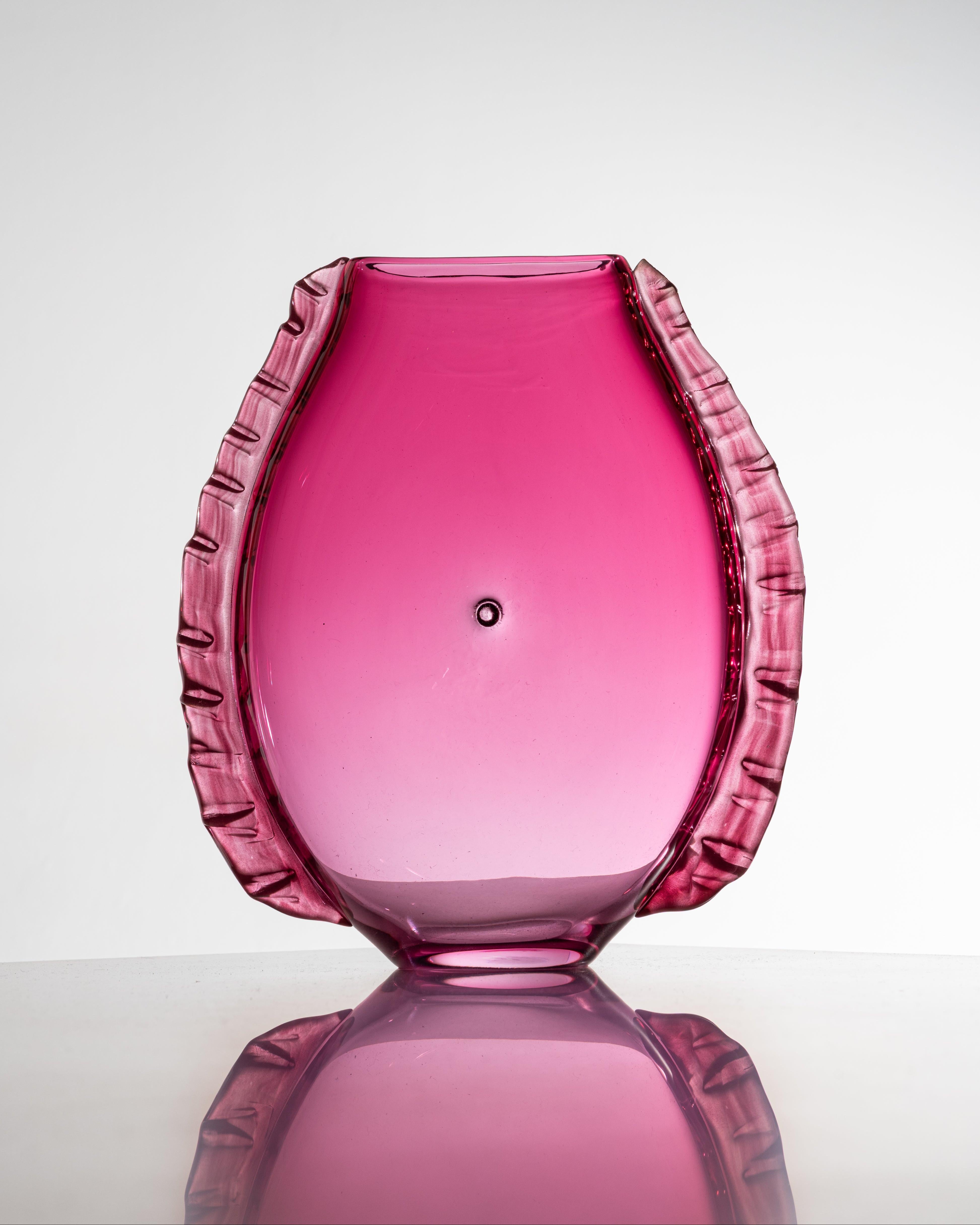 Glass Vase Piscis Couture Rose For Sale