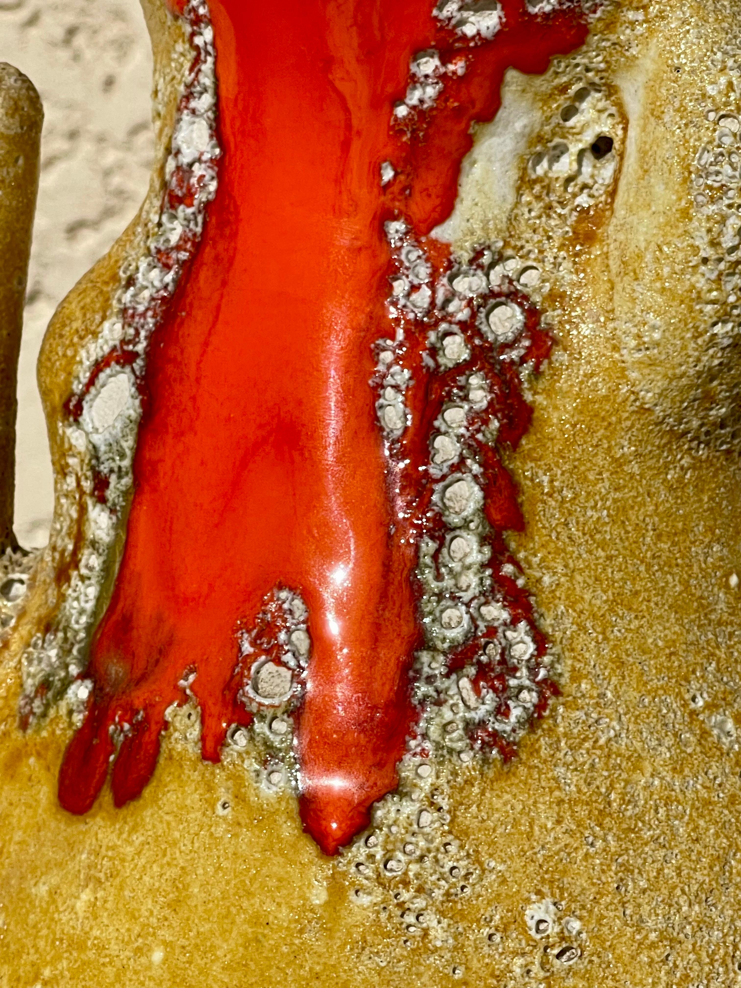 Vase / Pitcher in Fat Lava from Vallauris For Sale 3