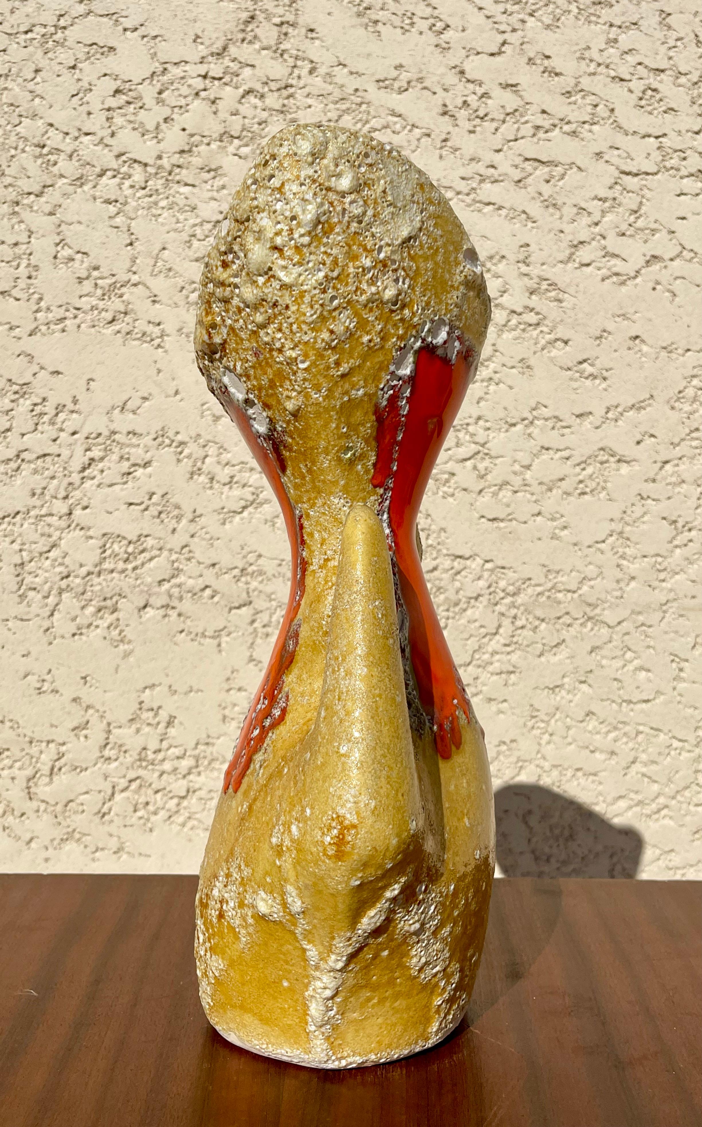 Vase / Pitcher in Fat Lava from Vallauris For Sale 4