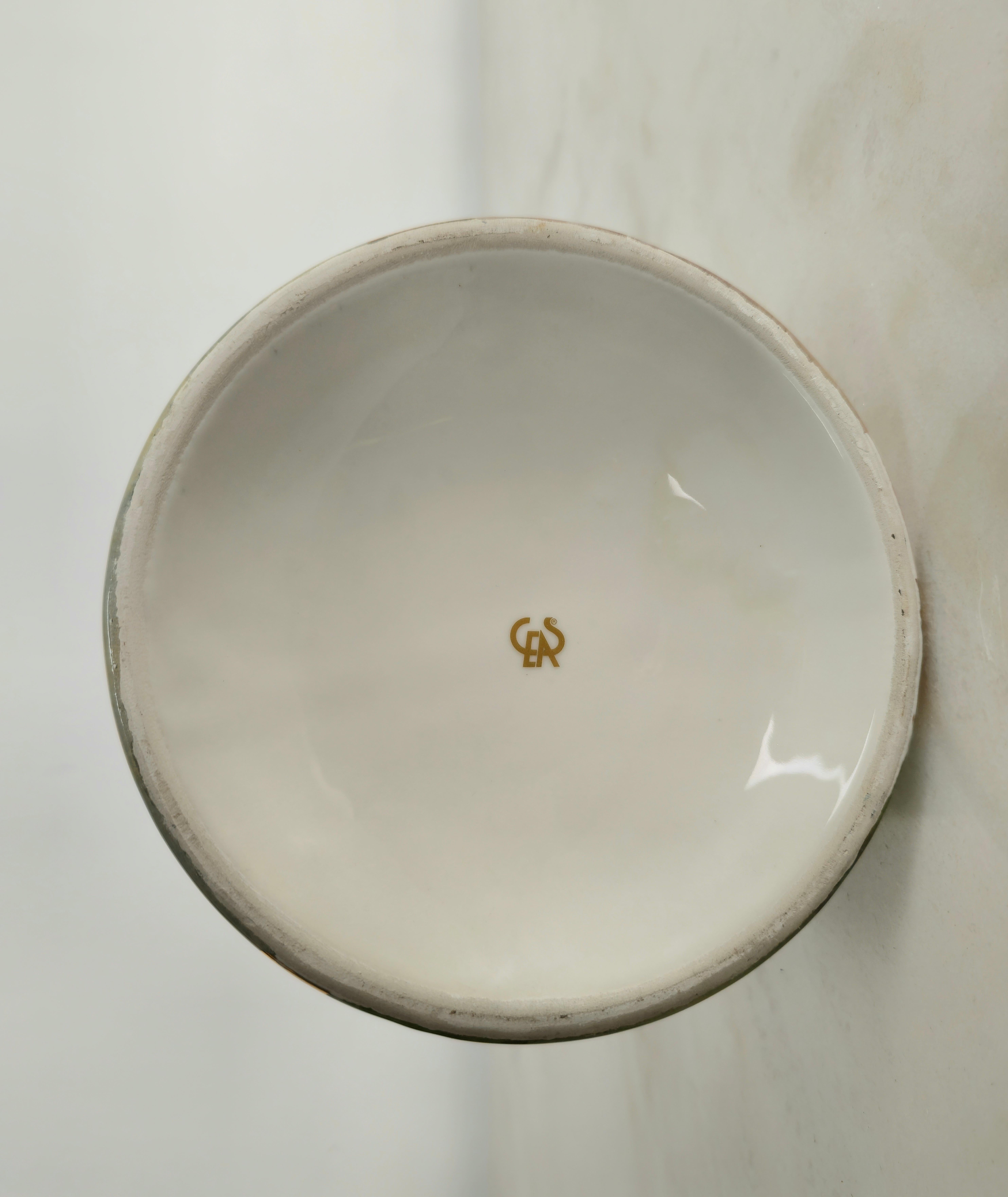 Vase Porcelain Decorative Object Ceas Mid-Century Modern Italian, Design 1980s 2