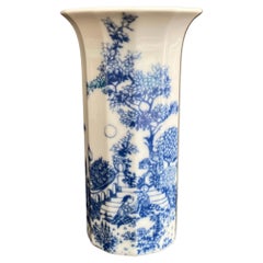 Vase Porcelain Polygonal, by Rosenthal, Serenade Bjorn Wiinblad, 70s