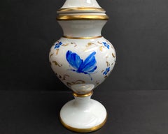 Vase Porcelain Vintage With Lid Miniature Urn France 1960s