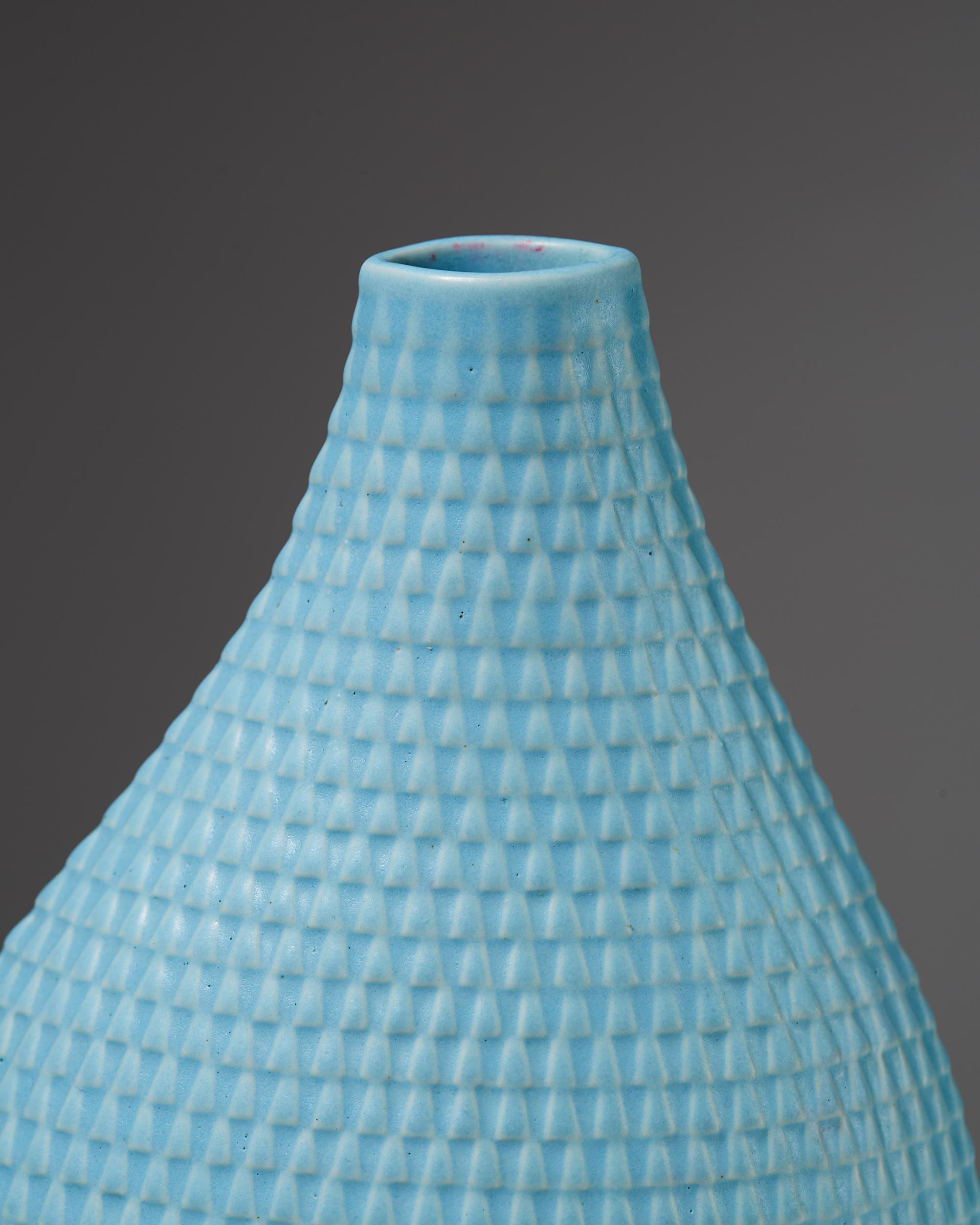 Vase “Reptile” Designed by Stig Lindberg for Gustavsberg, Sweden, 1953 In Good Condition In Stockholm, SE