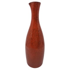 Vase Robert Picault en Grès émaillé Rouge Francais Vallauris Côte-d'Azur 1950