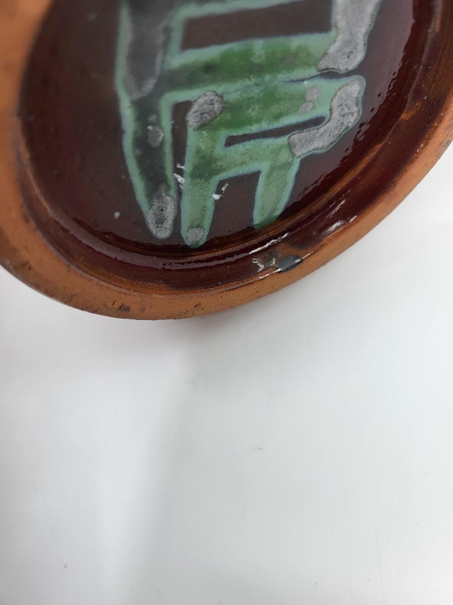 Vase Robert Picault en Grès émaillé Rouge Francais Vallauris Côte-d'Azur 1950 In Excellent Condition For Sale In London, England