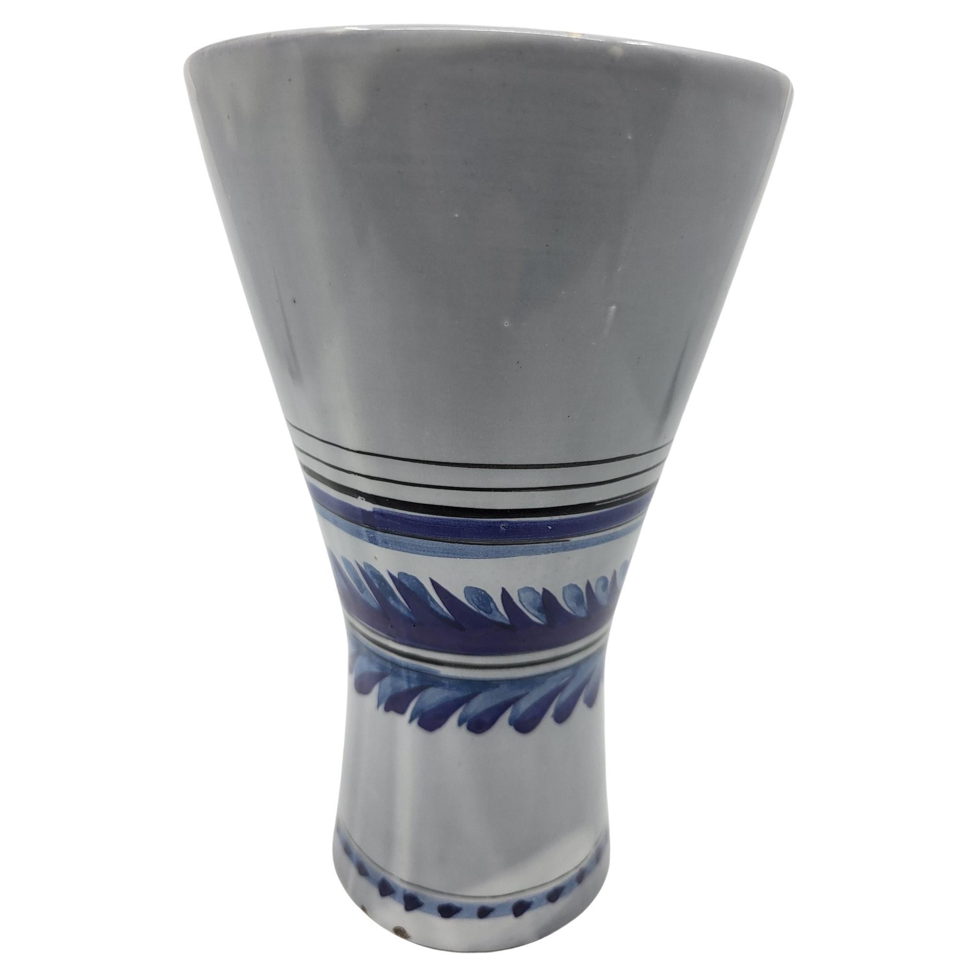 Vase Roger Capron en céramique  Francais Vallauris French Riviera 1950 vintage