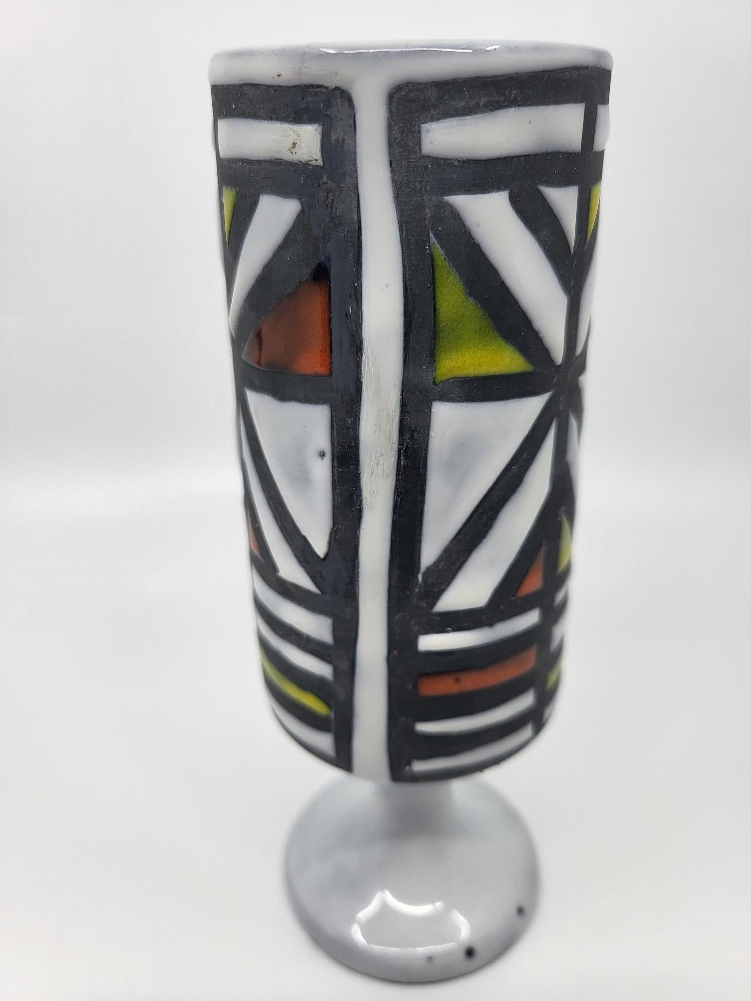 French Provincial Vase Roger Capron en céramique  French Riviera Vallauris France Circa 1950 For Sale