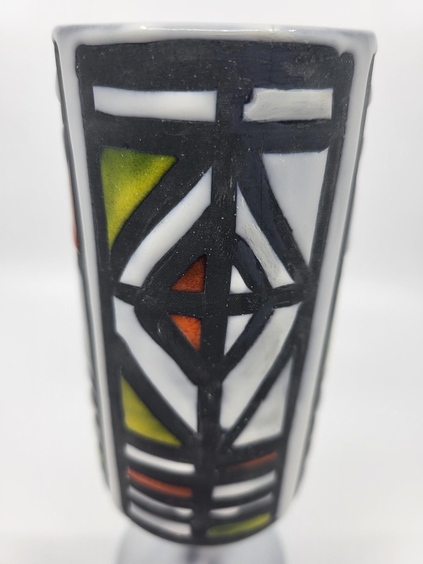 Vase Roger Capron en céramique  French Riviera Vallauris France Circa 1950 In Excellent Condition For Sale In London, England