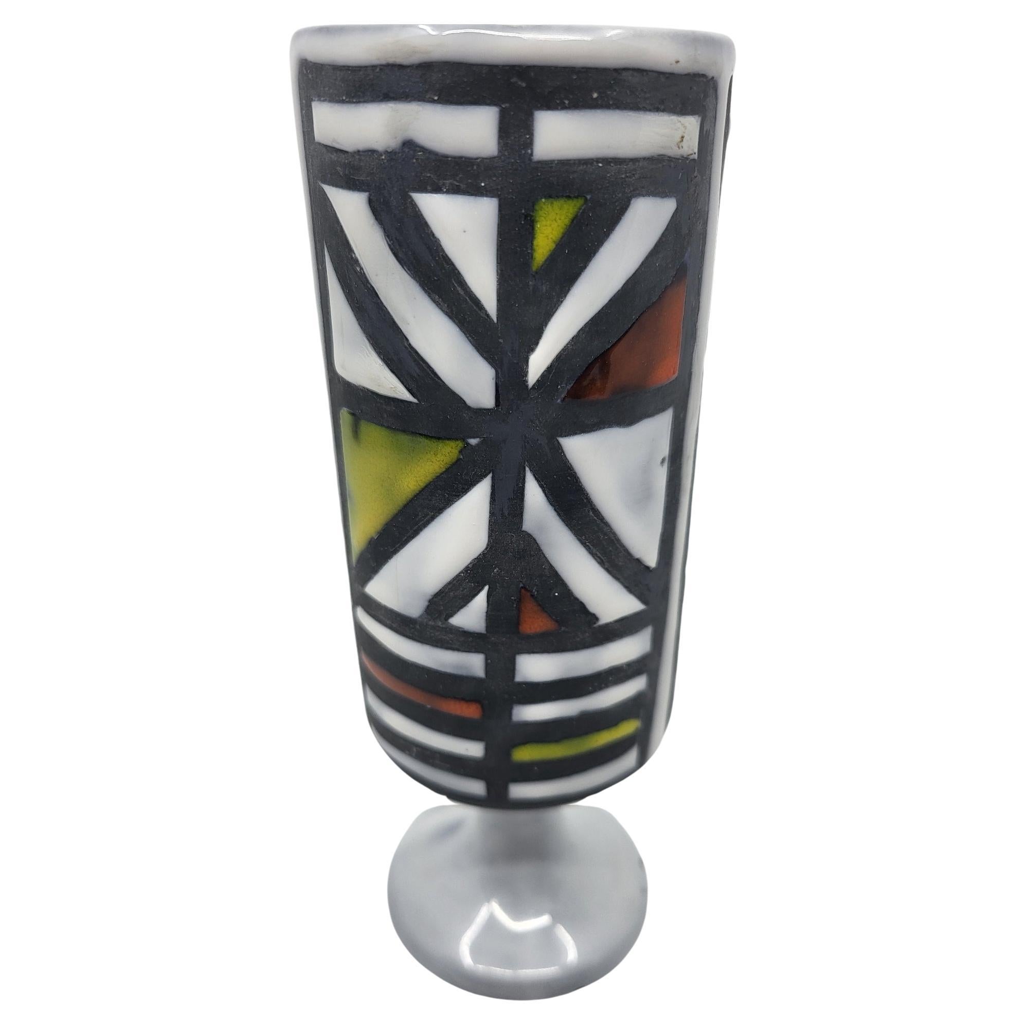 Vase Roger Capron en céramique  French Riviera Vallauris France Circa 1950 For Sale