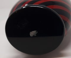 Vase "Rosso Nero" by Archimede Seguso, 1960s