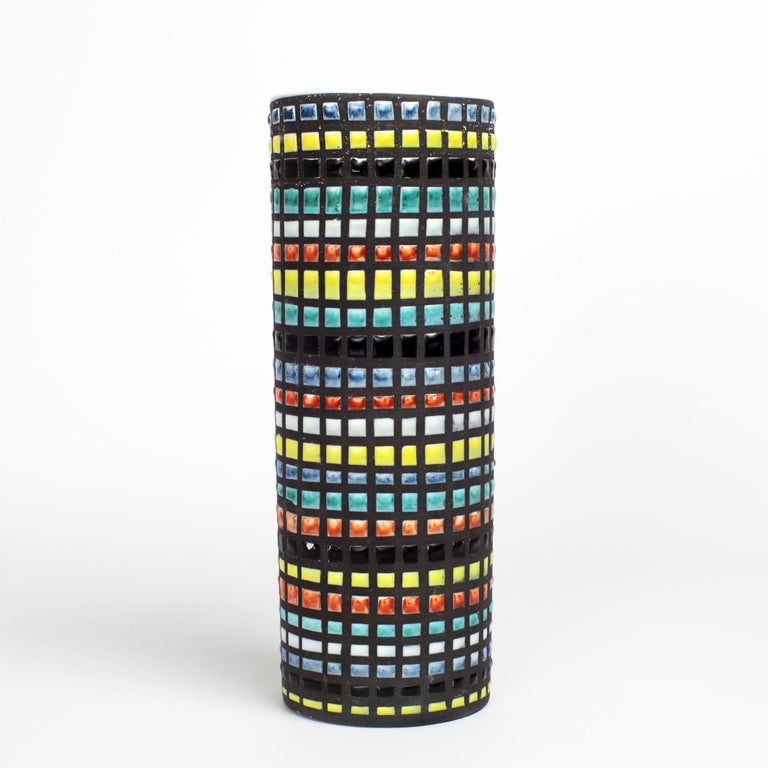 Vase Rouleau Roger Capron Vallauris, France, 1950s at 1stDibs